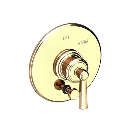 Newport Brass - Miro Balanced Pressure Tub & Shower Diverter Plate with Handle. Less Showerhead, arm and flange.