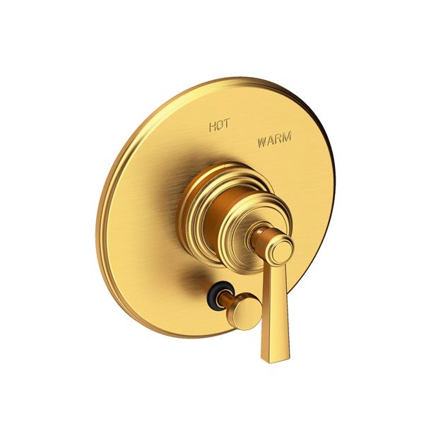 Newport Brass - Miro Balanced Pressure Tub & Shower Diverter Plate with Handle. Less Showerhead, arm and flange.