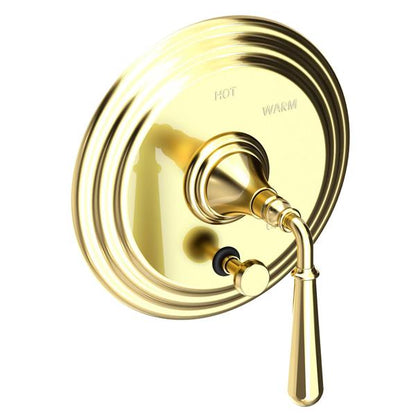 Newport Brass - Bevelle Balanced Pressure Tub & Shower Diverter Plate with Handle. Less Showerhead, arm and flange.