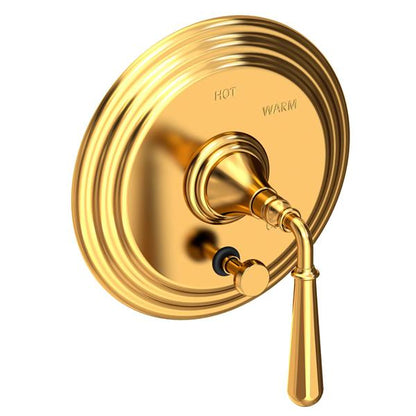 Newport Brass - Bevelle Balanced Pressure Tub & Shower Diverter Plate with Handle. Less Showerhead, arm and flange.