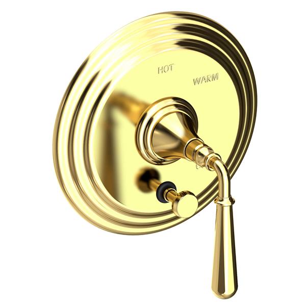 Newport Brass - Bevelle Balanced Pressure Tub & Shower Diverter Plate with Handle. Less Showerhead, arm and flange.