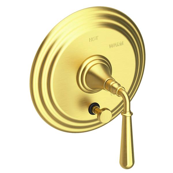Newport Brass - Bevelle Balanced Pressure Tub & Shower Diverter Plate with Handle. Less Showerhead, arm and flange.