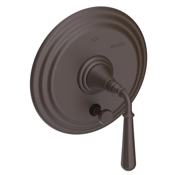 Newport Brass - Bevelle Balanced Pressure Tub & Shower Diverter Plate with Handle. Less Showerhead, arm and flange.