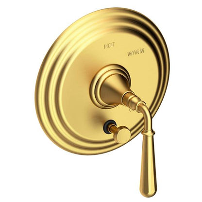 Newport Brass - Bevelle Balanced Pressure Tub & Shower Diverter Plate with Handle. Less Showerhead, arm and flange.