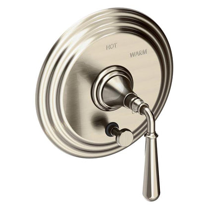 Newport Brass - Bevelle Balanced Pressure Tub & Shower Diverter Plate with Handle. Less Showerhead, arm and flange.