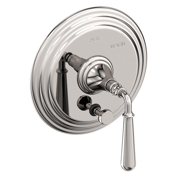 Newport Brass - Bevelle Balanced Pressure Tub & Shower Diverter Plate with Handle. Less Showerhead, arm and flange.