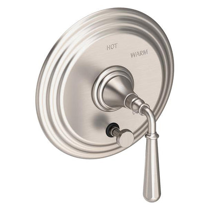 Newport Brass - Bevelle Balanced Pressure Tub & Shower Diverter Plate with Handle. Less Showerhead, arm and flange.