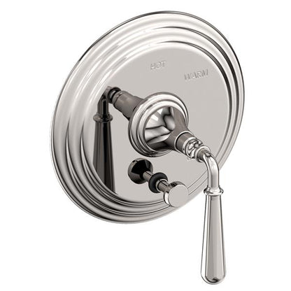 Newport Brass - Bevelle Balanced Pressure Tub & Shower Diverter Plate with Handle. Less Showerhead, arm and flange.