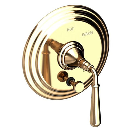 Newport Brass - Bevelle Balanced Pressure Tub & Shower Diverter Plate with Handle. Less Showerhead, arm and flange.