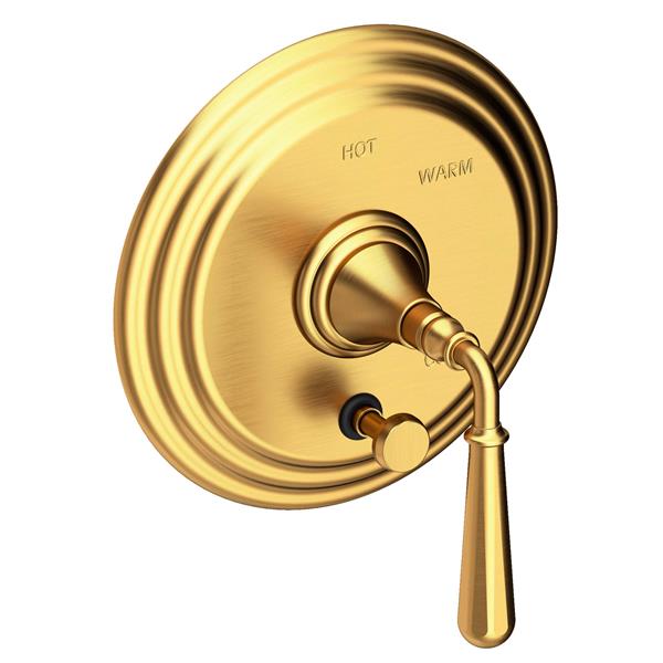 Newport Brass - Bevelle Balanced Pressure Tub & Shower Diverter Plate with Handle. Less Showerhead, arm and flange.