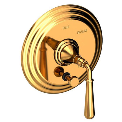 Newport Brass - Bevelle Balanced Pressure Tub & Shower Diverter Plate with Handle. Less Showerhead, arm and flange.