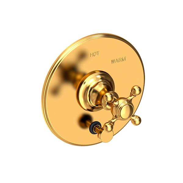 Newport Brass - Victoria Balanced Pressure Tub & Shower Diverter Plate with Handle. Less Showerhead, arm and flange.