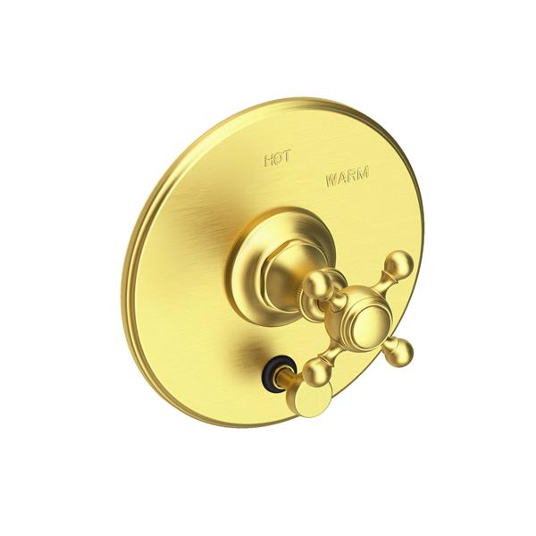 Newport Brass - Victoria Balanced Pressure Tub & Shower Diverter Plate with Handle. Less Showerhead, arm and flange.
