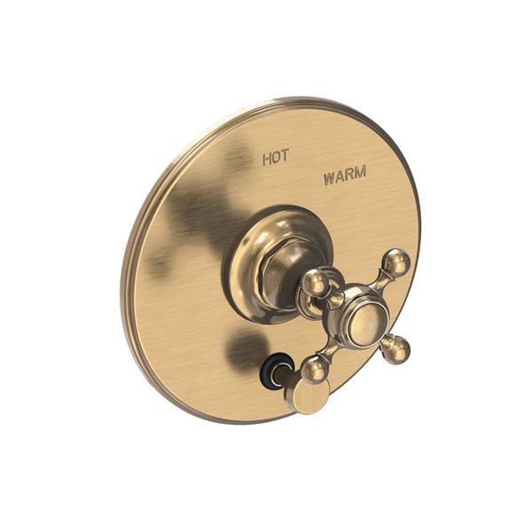 Newport Brass - Victoria Balanced Pressure Tub & Shower Diverter Plate with Handle. Less Showerhead, arm and flange.