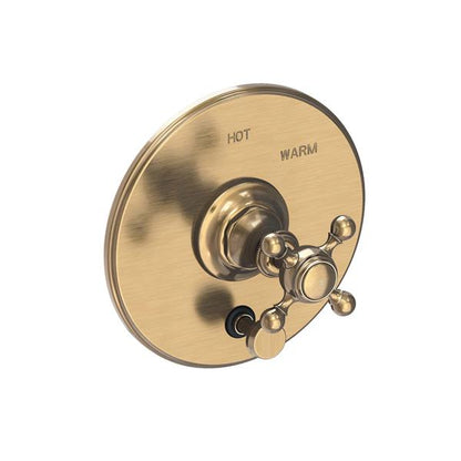 Newport Brass - Victoria Balanced Pressure Tub & Shower Diverter Plate with Handle. Less Showerhead, arm and flange.