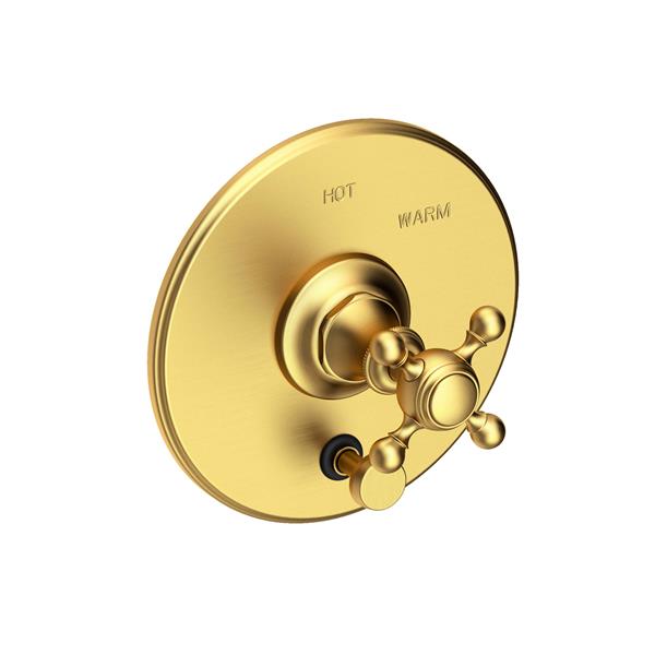 Newport Brass - Victoria Balanced Pressure Tub & Shower Diverter Plate with Handle. Less Showerhead, arm and flange.
