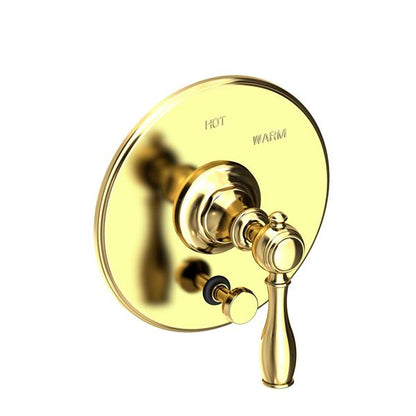 Newport Brass - Victoria Balanced Pressure Tub & Shower Diverter Plate with Handle. Less Showerhead, arm and flange.