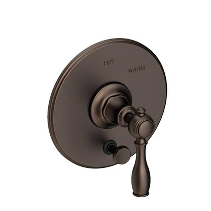 Newport Brass - Victoria Balanced Pressure Tub & Shower Diverter Plate with Handle. Less Showerhead, arm and flange.