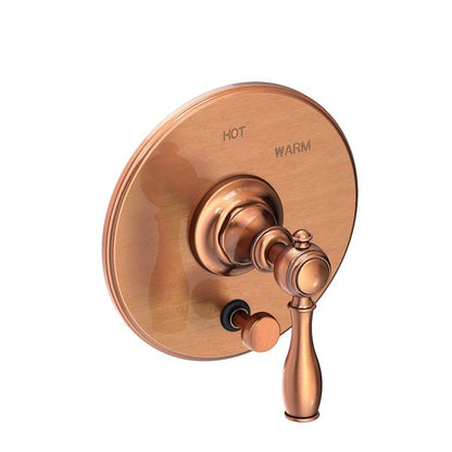 Newport Brass - Victoria Balanced Pressure Tub & Shower Diverter Plate with Handle. Less Showerhead, arm and flange.