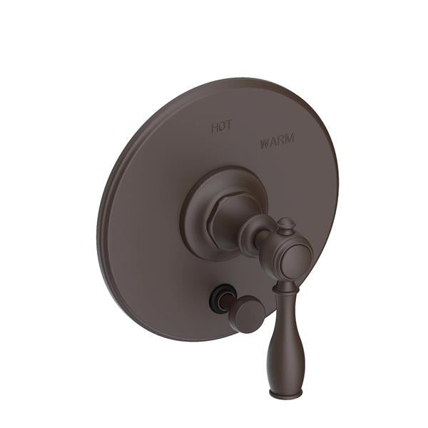 Newport Brass - Victoria Balanced Pressure Tub & Shower Diverter Plate with Handle. Less Showerhead, arm and flange.