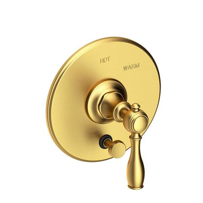 Newport Brass - Victoria Balanced Pressure Tub & Shower Diverter Plate with Handle. Less Showerhead, arm and flange.