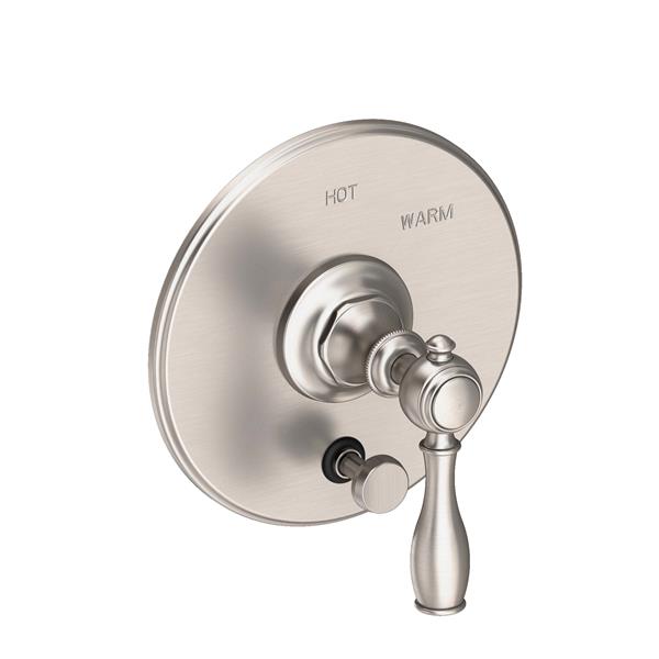 Newport Brass - Victoria Balanced Pressure Tub & Shower Diverter Plate with Handle. Less Showerhead, arm and flange.