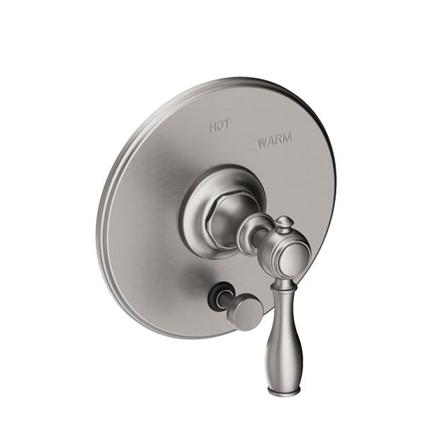 Newport Brass - Victoria Balanced Pressure Tub & Shower Diverter Plate with Handle. Less Showerhead, arm and flange.