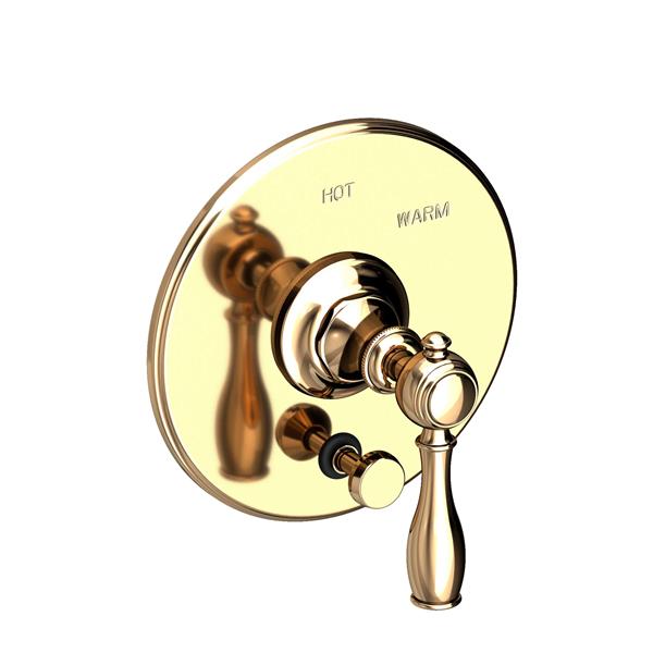 Newport Brass - Victoria Balanced Pressure Tub & Shower Diverter Plate with Handle. Less Showerhead, arm and flange.