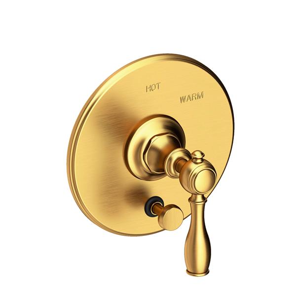 Newport Brass - Victoria Balanced Pressure Tub & Shower Diverter Plate with Handle. Less Showerhead, arm and flange.