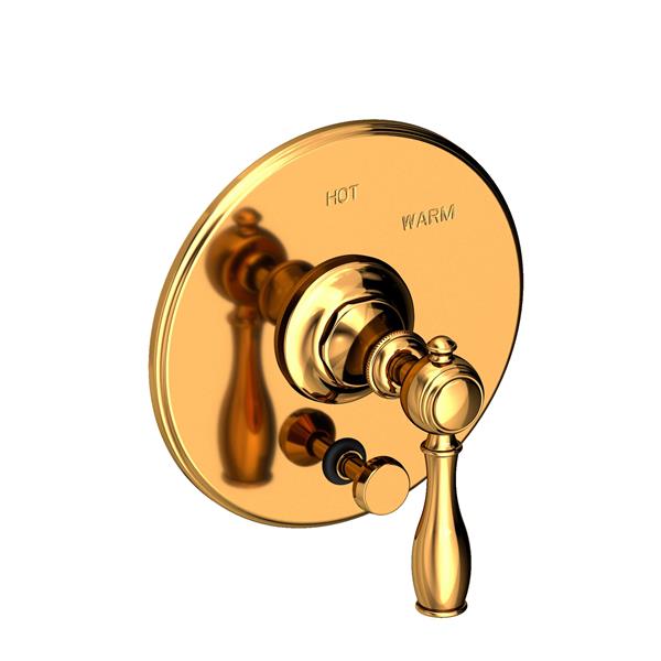 Newport Brass - Victoria Balanced Pressure Tub & Shower Diverter Plate with Handle. Less Showerhead, arm and flange.