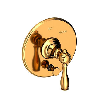 Newport Brass - Victoria Balanced Pressure Tub & Shower Diverter Plate with Handle. Less Showerhead, arm and flange.