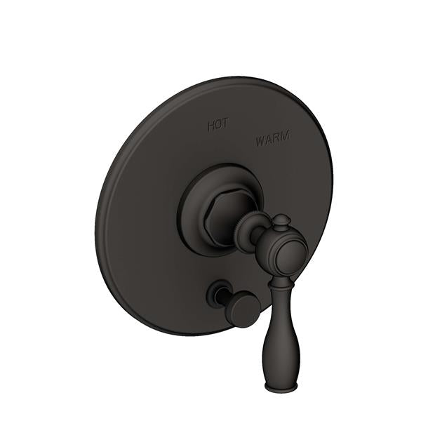 Newport Brass - Victoria Balanced Pressure Tub & Shower Diverter Plate with Handle. Less Showerhead, arm and flange.