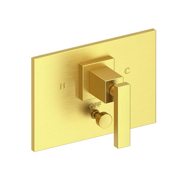 Newport Brass - Secant Balanced Pressure Tub & Shower Diverter Plate with Handle. Less Showerhead, arm and flange.
