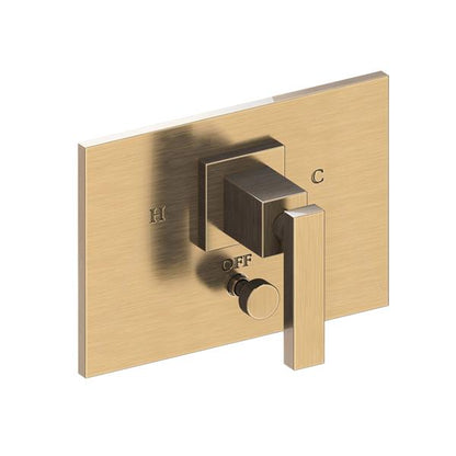 Newport Brass - Secant Balanced Pressure Tub & Shower Diverter Plate with Handle. Less Showerhead, arm and flange.