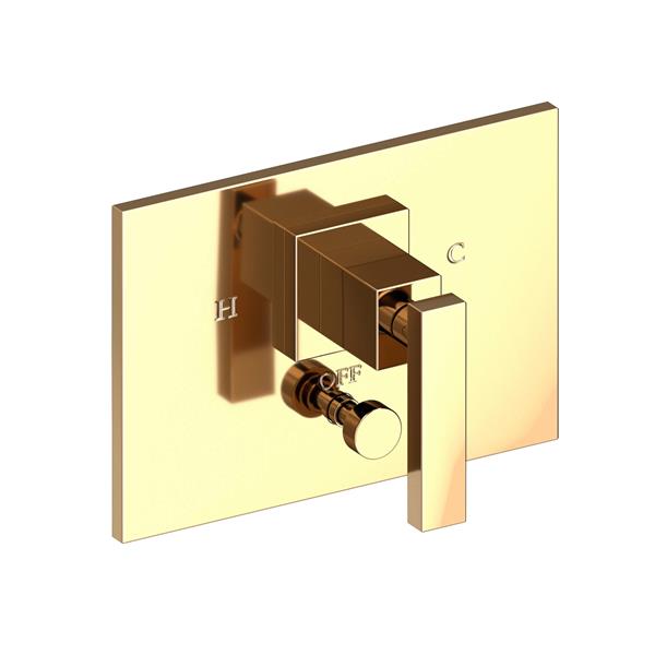 Newport Brass - Secant Balanced Pressure Tub & Shower Diverter Plate with Handle. Less Showerhead, arm and flange.