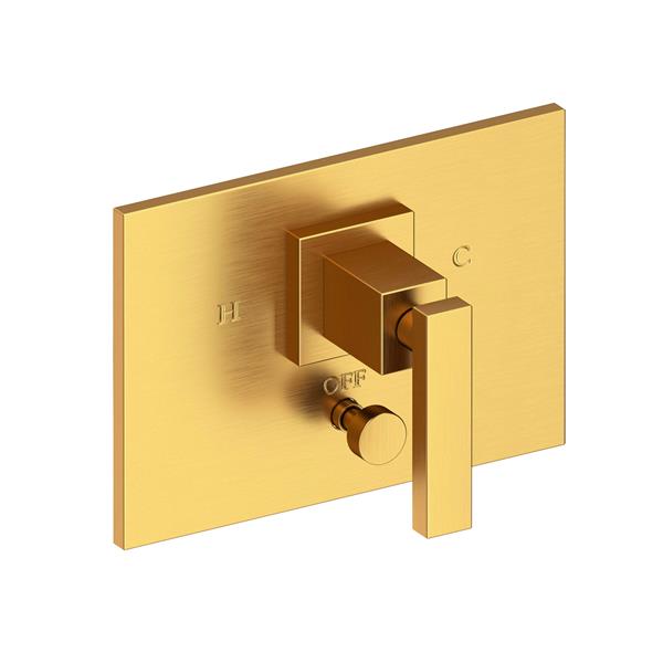 Newport Brass - Secant Balanced Pressure Tub & Shower Diverter Plate with Handle. Less Showerhead, arm and flange.