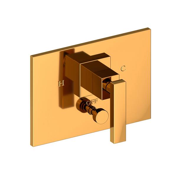 Newport Brass - Secant Balanced Pressure Tub & Shower Diverter Plate with Handle. Less Showerhead, arm and flange.