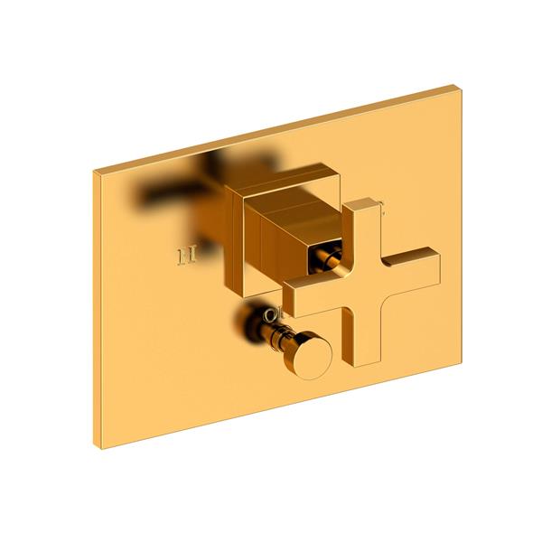 Newport Brass - Secant Balanced Pressure Tub & Shower Diverter Plate with Handle. Less Showerhead, arm and flange.