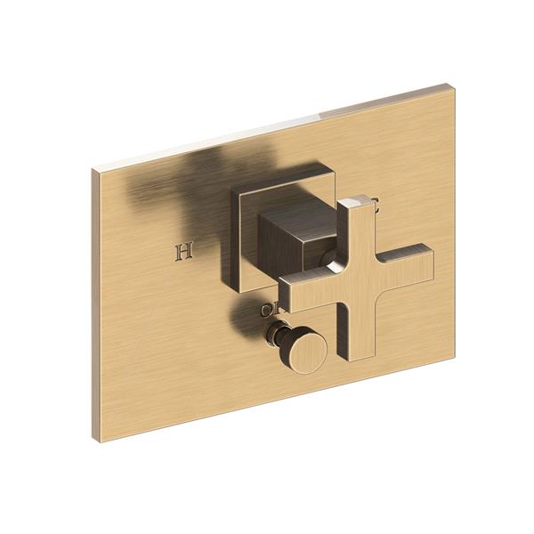 Newport Brass - Secant Balanced Pressure Tub & Shower Diverter Plate with Handle. Less Showerhead, arm and flange.