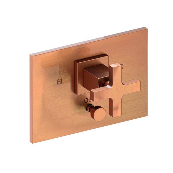 Newport Brass - Secant Balanced Pressure Tub & Shower Diverter Plate with Handle. Less Showerhead, arm and flange.