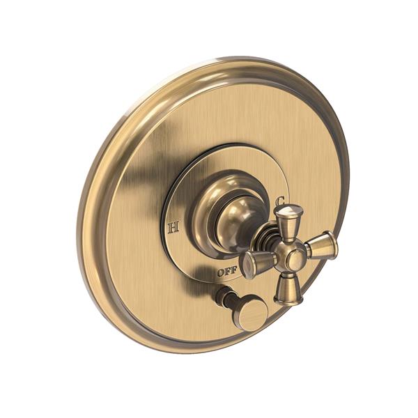 Newport Brass - Sutton Balanced Pressure Tub & Shower Diverter Plate with Handle. Less Showerhead, arm and flange.