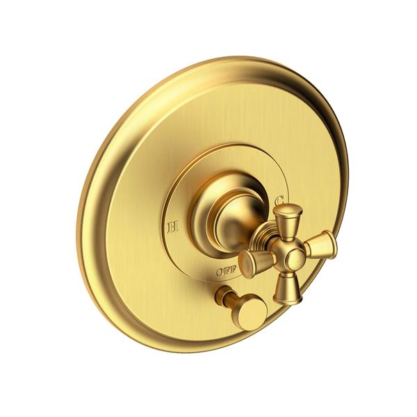 Newport Brass - Sutton Balanced Pressure Tub & Shower Diverter Plate with Handle. Less Showerhead, arm and flange.