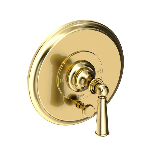 Newport Brass - Sutton Balanced Pressure Tub & Shower Diverter Plate with Handle. Less Showerhead, arm and flange.