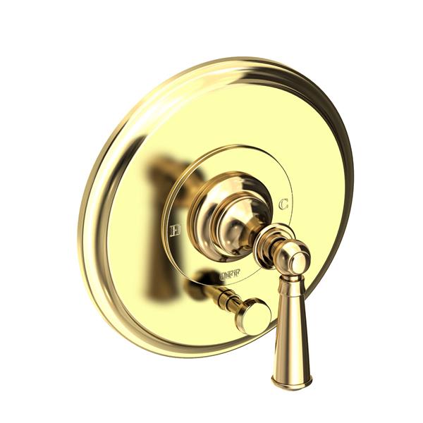 Newport Brass - Sutton Balanced Pressure Tub & Shower Diverter Plate with Handle. Less Showerhead, arm and flange.