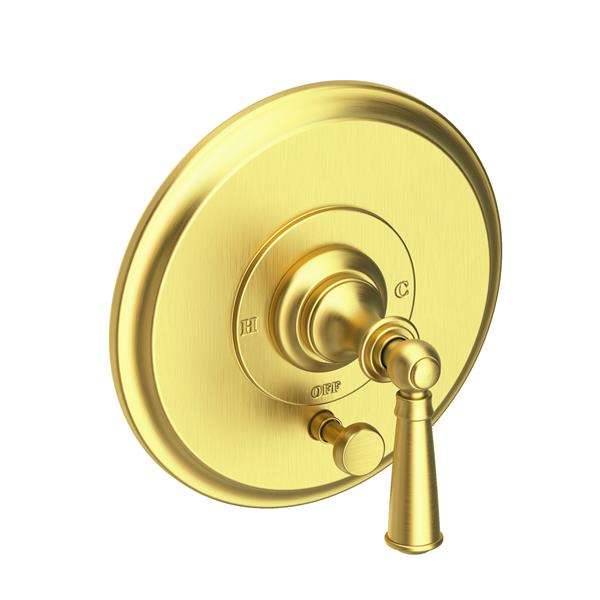 Newport Brass - Sutton Balanced Pressure Tub & Shower Diverter Plate with Handle. Less Showerhead, arm and flange.
