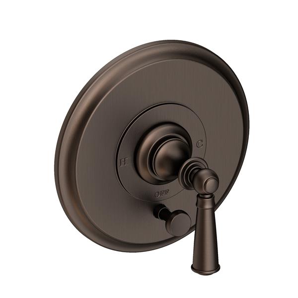 Newport Brass - Sutton Balanced Pressure Tub & Shower Diverter Plate with Handle. Less Showerhead, arm and flange.