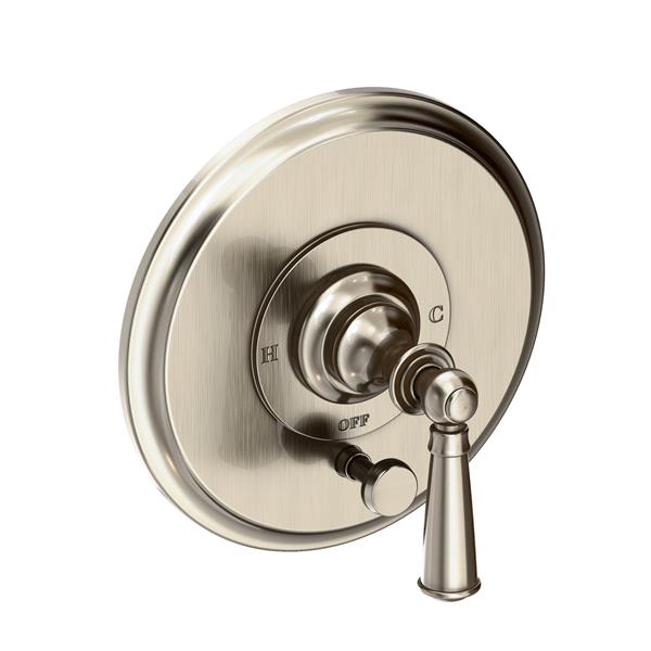 Newport Brass - Sutton Balanced Pressure Tub & Shower Diverter Plate with Handle. Less Showerhead, arm and flange.