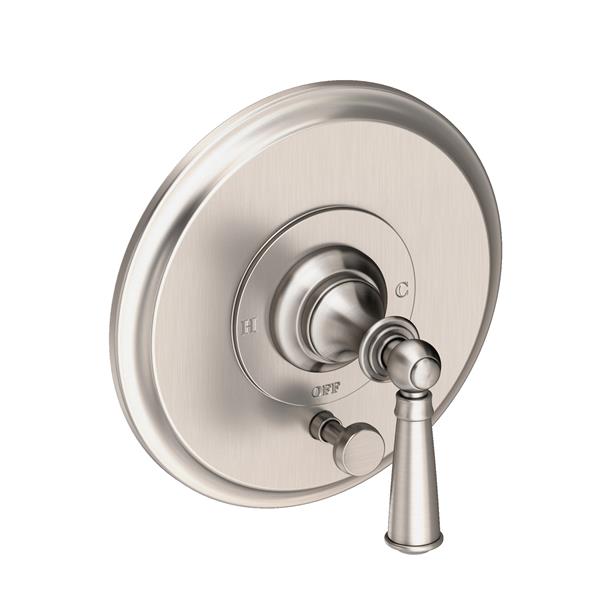 Newport Brass - Sutton Balanced Pressure Tub & Shower Diverter Plate with Handle. Less Showerhead, arm and flange.