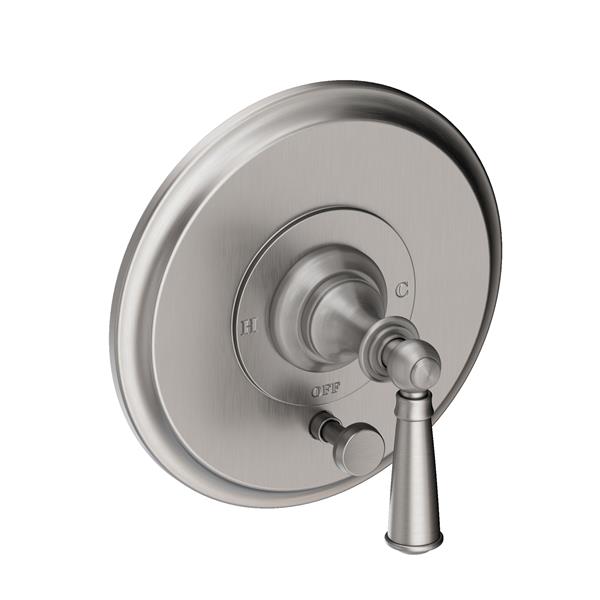 Newport Brass - Sutton Balanced Pressure Tub & Shower Diverter Plate with Handle. Less Showerhead, arm and flange.
