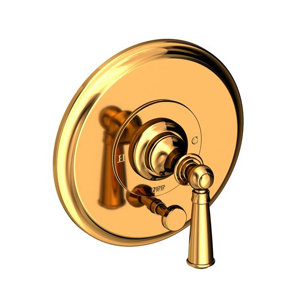 Newport Brass - Sutton Balanced Pressure Tub & Shower Diverter Plate with Handle. Less Showerhead, arm and flange.